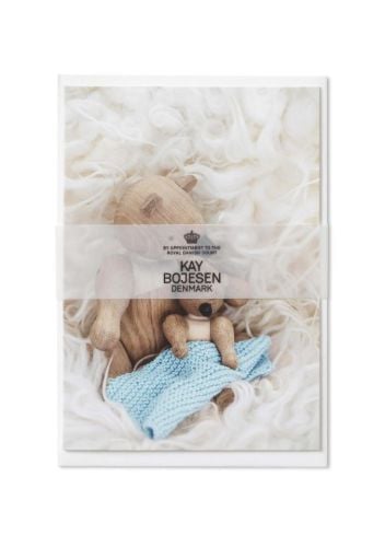 Kay Bojesen Karte A6 Taufe 1 Stk. 10,5x15 cm - Hellblau OUTLET