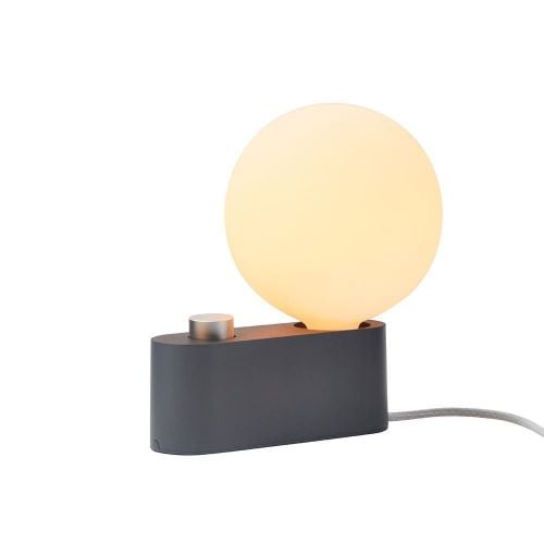Tala Alumina Table/Wall Lamp with Sphere IV Bulb EU H: 24 cm - Charcoal Black