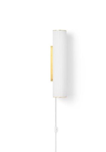 Ferm Living Vuelta Wall Lamp H: 40 cm - White/Brass OUTLET