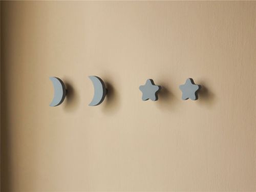 Nofred Kids Stars & Moons Haken H: 3,4 cm – Blau OUTLET
