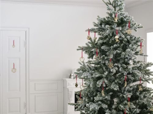 Rosendahl Karen Blixens Weihnachtskugelherz H: 12 cm - Versilbert OUTLET