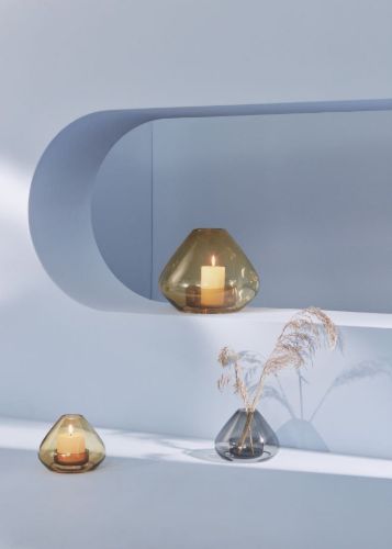 AYTM Uno Kerzenständer/Vase Ø: 14,5 cm – Bernstein OUTLET