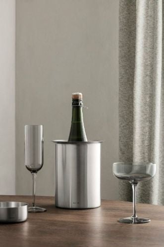 Blomus Smoke Champagner-Untertassen 4er-Set H: 14 cm - Pilze OUTLET