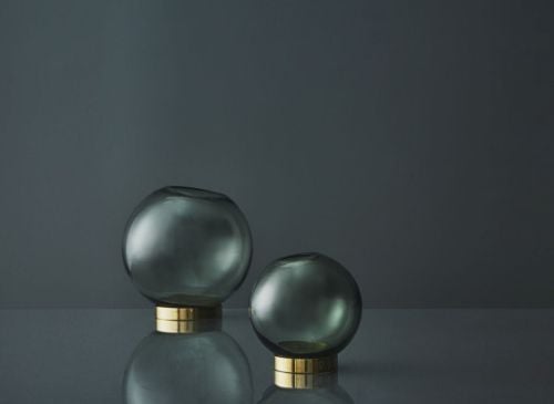 AYTM Globe Vase Ø: 10 cm - Wald/Gold OUTLET
