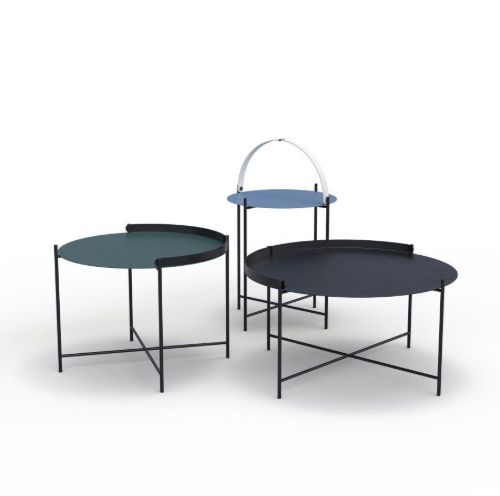HOUE EDGE Tabletttisch Ø: 46 cm – Kieferngrün