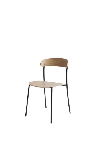 New Works Missing Chair SH: 46 cm – Eiche/Schwarz OUTLET