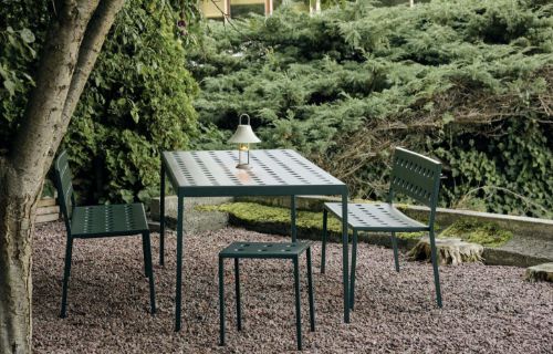 HAY Balcony Dining Bench L: 114 cm – Dark Forest