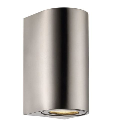 Nordlux Canto Maxi 2 Havelampe Væg H: 17 cm - Rustfrit Stål OUTLET