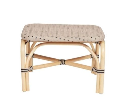 OYOY Momi Outdoor Ottoman SH: 43 cm - Nature/Clay OUTLET