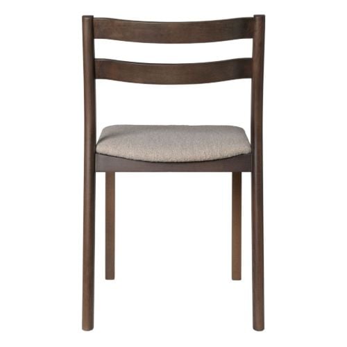 Ferm Living Boda Gepolsterter Esszimmerstuhl - Dunkel gebeizte Buche/Natur
