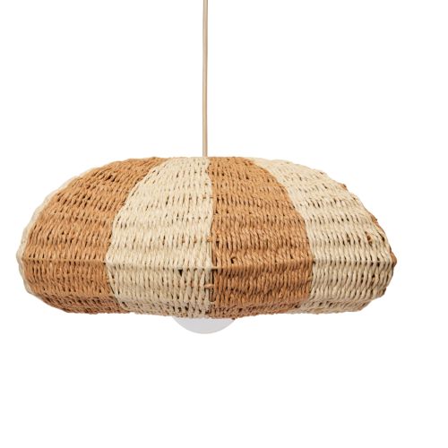 Ferm Living Rivan Lampenschirm - Papier/Natural/Off-White
