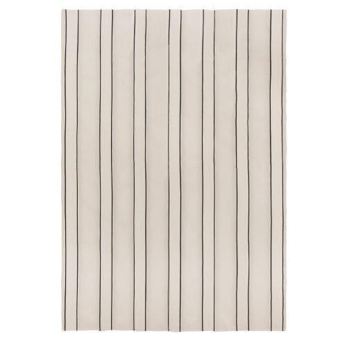 Ferm Living Twill Sengetæppe Single - Off-White/Black
