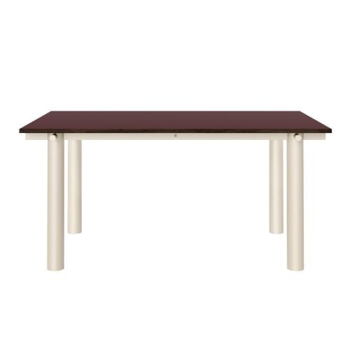 Ferm Living Atura Spisebord 160x90 cm -Light Cashmere/Burgundy Linoleum



