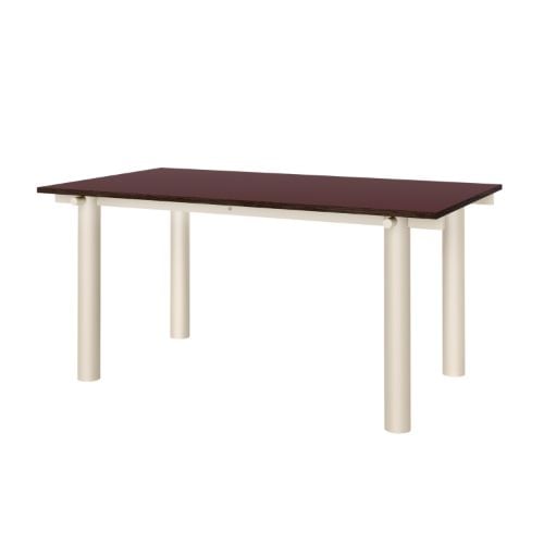Ferm Living Atura Esstisch 160x90 cm - Light Cashmere/Burgunder Linoleum