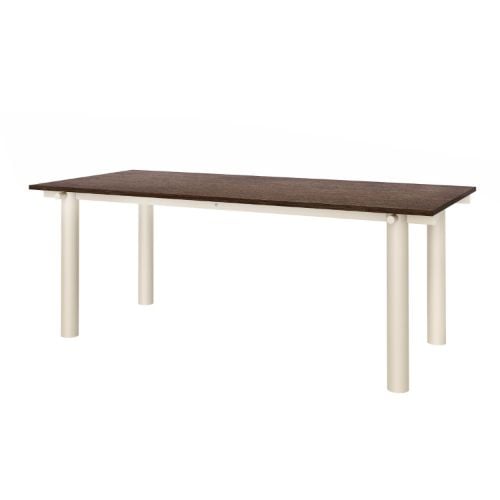 Ferm Living Atura Esstisch 200x90 cm - Helles Kaschmir/Dunkel gebeizte Eiche