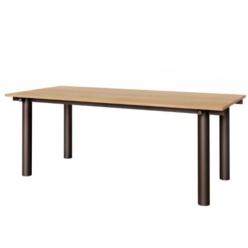 Ferm Living Atura Esstisch 200x90 cm - Dunkle Schokolade/Natur Eiche