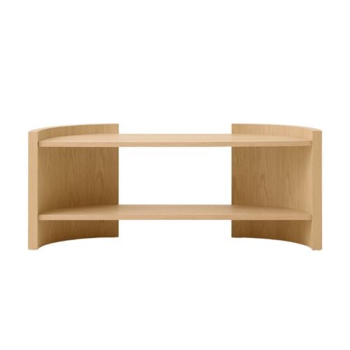 Audo Copenhagen Crescent Shelving Low - Lakeret Egetræ