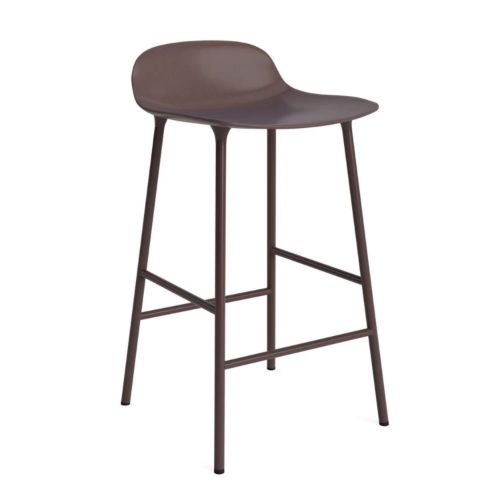 Normann Copenhagen Form Barhocker 65 cm - Pulverbeschichteter Stahl/Braun
