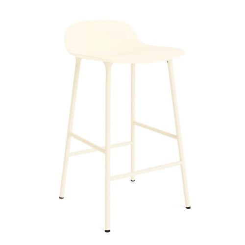 Normann Copenhagen Form Barhocker 65 cm - Pulverbeschichteter Stahl/Cream