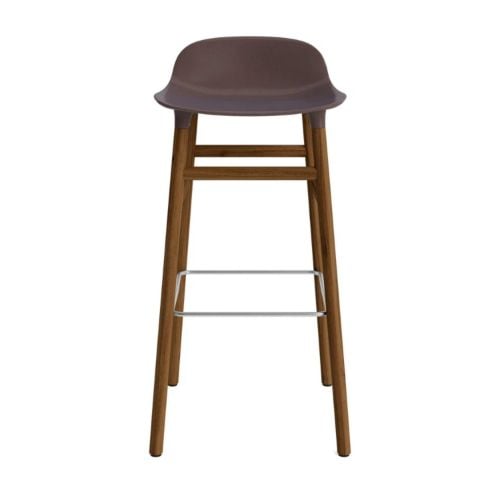 Normann Copenhagen Form Barstol 75 cm. - Valnød/Brun