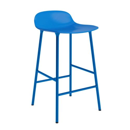 Normann Copenhagen Form Barhocker 65 cm - Pulverbeschichteter Stahl/Bright Blue