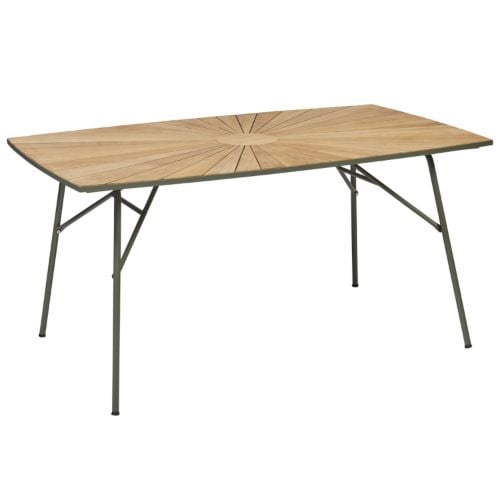 Mandalay Marguerit Havebord L: 144 cm - Olivengrøn/Teak