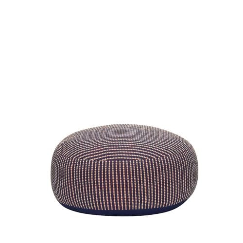 Hübsch Mochi Pouffe Ø: 75 cm - Blue/Multicolour 