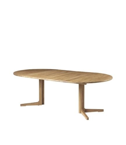 FDB Furniture C69E Ry Esstisch mit 2 Einlegeplatten Ø: 120 cm - Eiche geölt