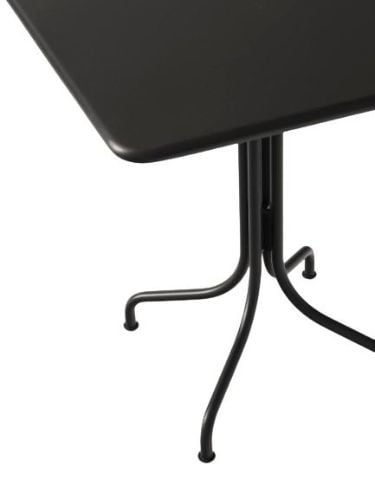&Tradition Thorvald SC97 Space Copenhagen Outdoor-Cafétisch 70x72 cm - Warmes Schwarz