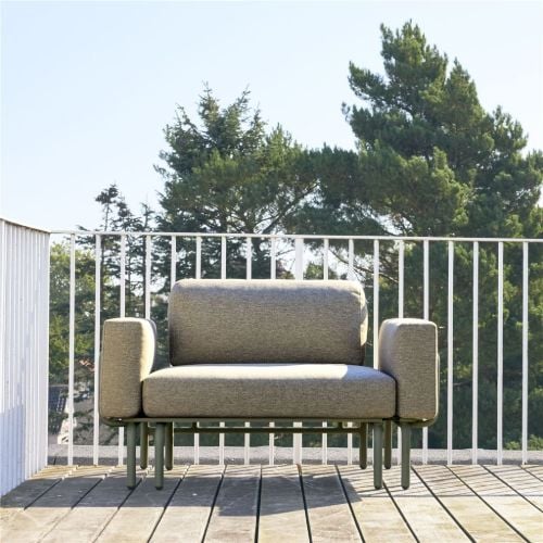 Mandalay Ivy Wire Gartenstuhl SH: 43,5 cm – Taupe 