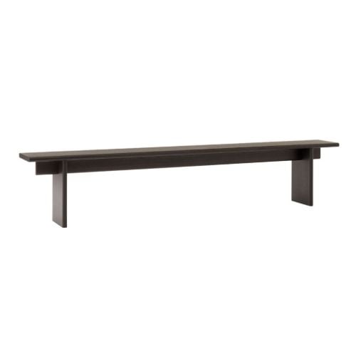 &Tradition Ita Bench OS6 L: 230 cm - Dark Stained Oak
