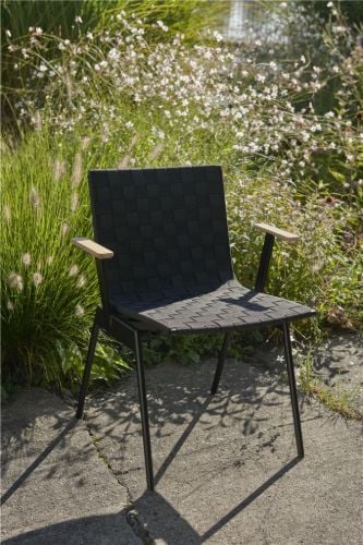 &Tradition Ville AV44 Outdoor Loungesessel m. Armlæn SH: 40 cm - Warm Black