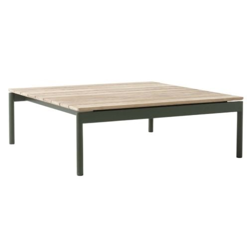 &Tradition Ville AV50 Outdoor Sofabord 90x90 cm - Bronze Green/Teak 