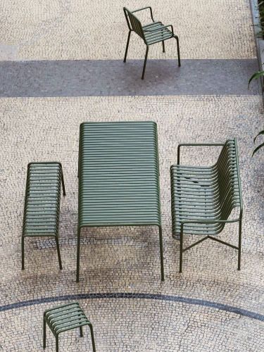 HAY Palissade Hocker H: 45 cm - Olive