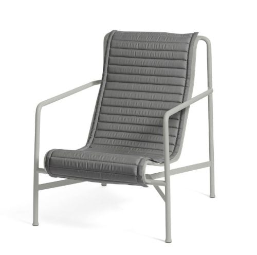 HAY Palissade Lounge Chair Hohes gestepptes Kissen 49,5 x 139 cm – Anthrazit