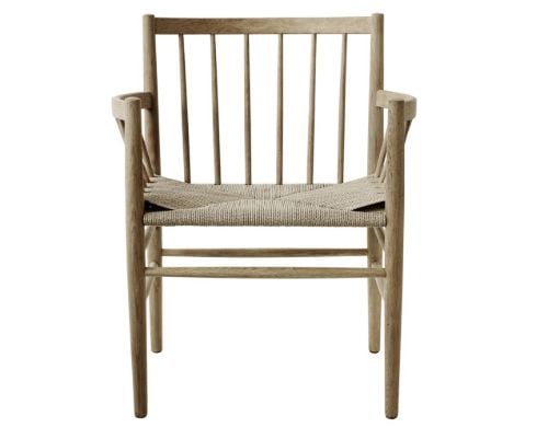FDB Møbler Stol Jørgen Bækmark J81 H: 82 cm - Mat Lak Eg/Natur Flet