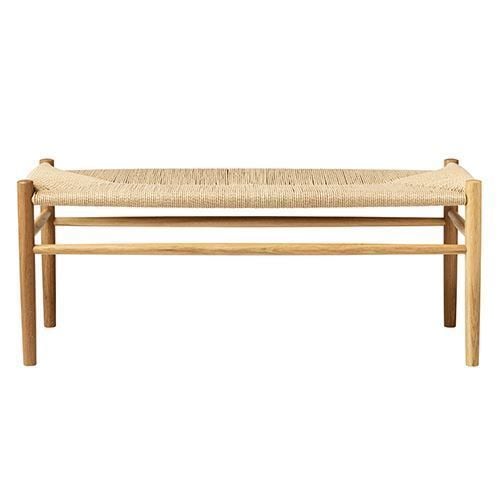 FDB Møbler J83B Bænk Jørgen Bækmark L: 100 cm - Natur Flet/Eg
