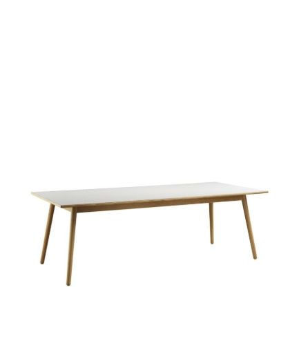 FDB Møbler Spisebord Poul M. Volther C35C 95x220 cm - Eg/Mushroom