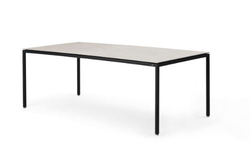 Vipp 971 Spisebord Medium L 200xB 95xH 72,5 cm - Sort Pulverlakeret/Grå Keramik
