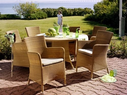 Cane-line Outdoor Hampsted Stol SH: 46 cm - Natur