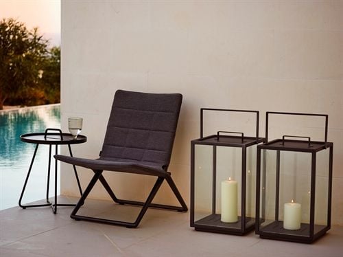 Cane-line Outdoor-Leuchtturm Lanterne Stor H: 54 cm – Lavagrau