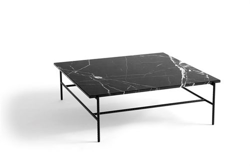 HAY Rebar Coffee Table L: 100 x B: 104 x H: 33 cm - Black Marble 