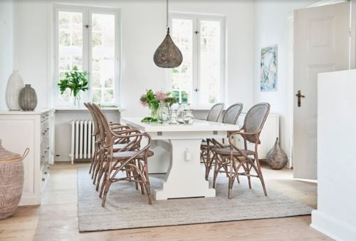 Sika-Design Rossini Esszimmerstuhl m. Armlehne SH: 45 cm - Antik Braun