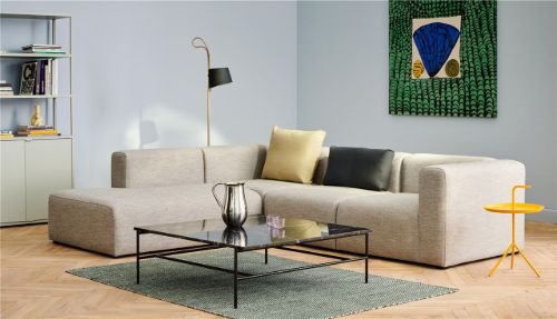 HAY Rebar Couchtisch L: 80 x B: 84 x H: 33 cm - Schwarzer Marmor