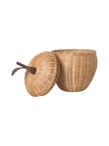 Ferm Living Apple Braided Storage Kurv Groß H: 52 cm - Natur