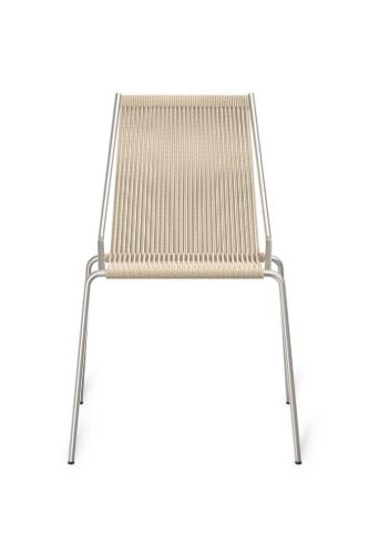 Thorup Copenhagen Noel Stuhl SH: 46 cm – Stahl/Natur