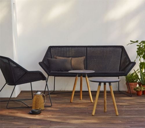 Cane-line Outdoor Breeze 2 Pers. Loungesofa L: 154 cm - Schwarz
