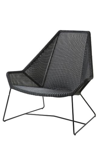 Cane-line Outdoor Breeze Highback Stol  - Black