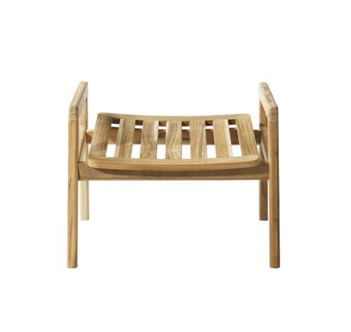 FDB Furniture M7 Sammen Fußhocker - Massives Teakholz/Natur VORBESTELLUNG APRIL 2026