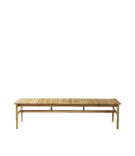 FDB Møbler M10 Sammen 3 pers. Havebænk L185,5 cm - Massiv Teak/Natur 